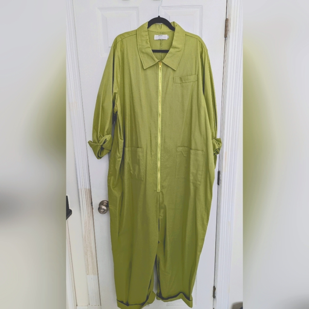 Red Sky Shop Baggy Boilersuit Lime Green
